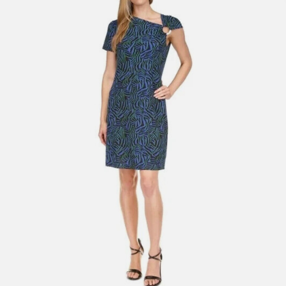 Michael Kors Blue and Green Patterned Apparel